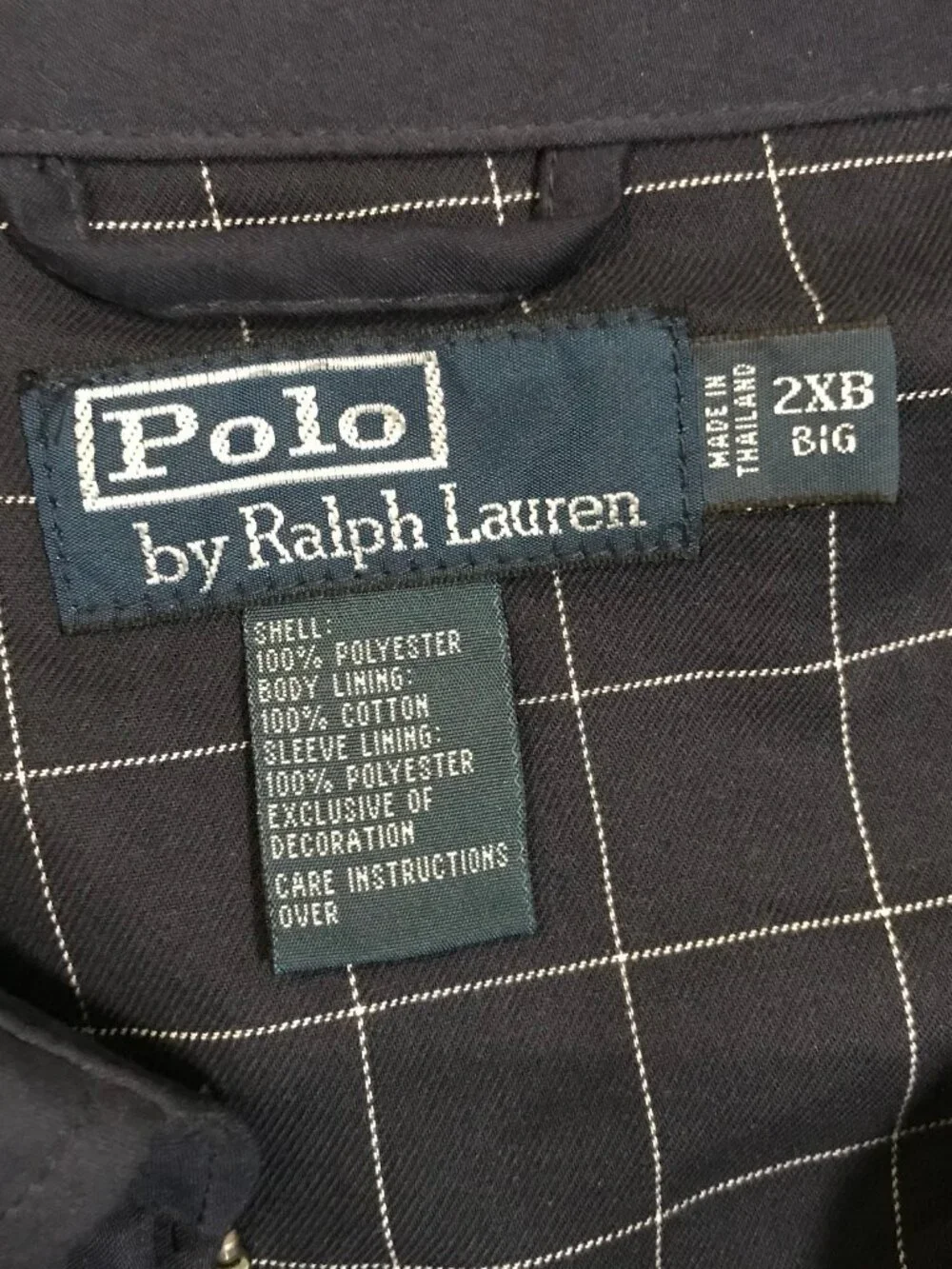 Men's Polo Ralph Lauren Harrington Bi Swing Jacket-Size 2XB BIG (Navy)